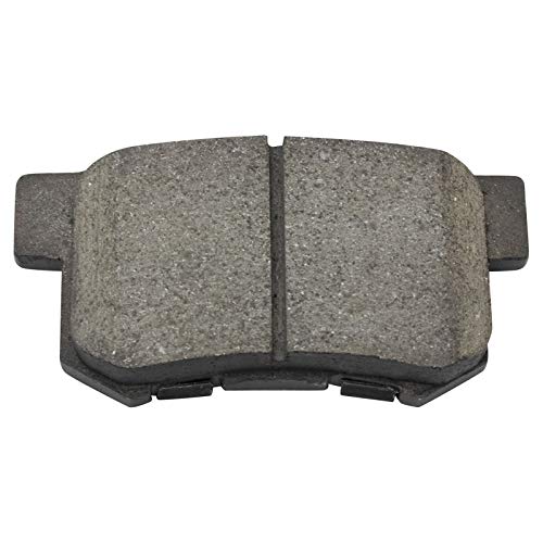 Image of TRQ Rear Brake Pad and Rotor Set Ceramic Parking Brake Shoe Compatible with 2004-2008 Acura TL 2003-2011 Honda Element