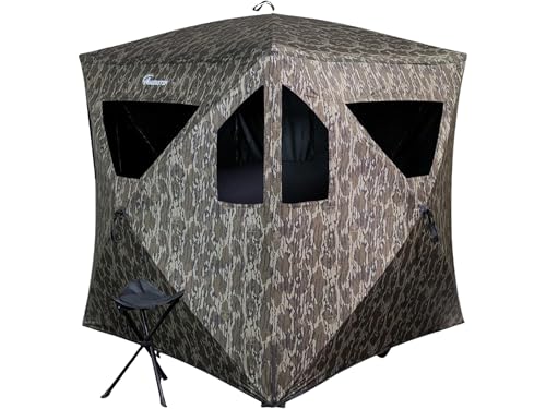 Ameristep Brickhouse Ground Blind Combo Mossy Oak Bottomland