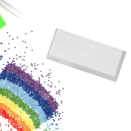 Regla de acero para pintura de gemas que facilita la colocación rápida de cuentas en lienzos 8