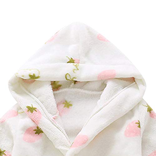 Boys Girls Hooded 𝐁ath𝗿obe Unisex Toddlers Kids 𝐒leep𝐰ear Flannel 𝗣a𝗷ama Coral Fleece Cute 6x Women Winter Jacket3