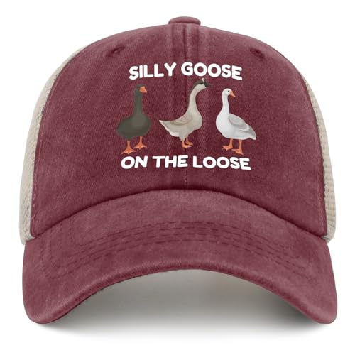 Image of Funny Silly Goose Hat Silly Goosee On The Loose Hat for Women Dad Hats Funny Hats