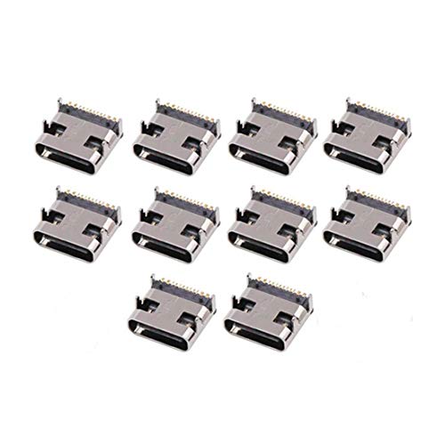 Conector USB Tipo C 3.1 Hembra 16 Pines PCB 10 Unid miniatura 2