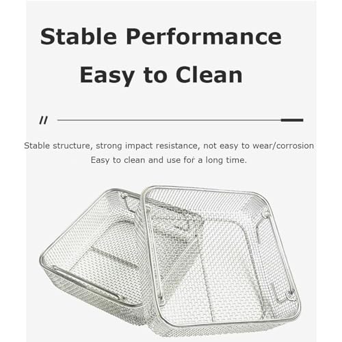 Cestino per sterilizzazione medica, vassoio per strumenti in acciaio inossidabile 304 con design perforato per un'efficace disinfezione negli ospedali