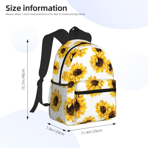 Sac à dos de voyage classique tournesol imperméable université