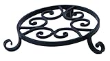 Panacea 89166 Olde World Forged Pot Trivet, Black, 8-Inch