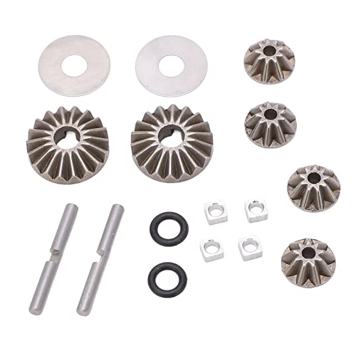 SUNGOOYUE Juego de Engranajes Diferenciales para Autos RC, Kit de Engranajes C¨®nicos Diferenciales de Acero Met¨¢Lico Reemplazo de Bricolaje para ZD Racing 1/7 DBX07 MTX07 EX07 RC Car Cover