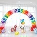RUBFAC 120 Balloons Assorted Color 12 Inches Rainbow Latex Balloons, 12 Bright Color Party Balloons for Birthday Baby Shower Wedding Party Supplies Arch Garland Christmas Gifts