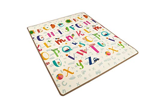 Alfombra infantil Suelo para bebes acolchado alta calidad resistente 2 caras 180 cm x 150 cm (Modelo 2)