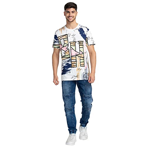 Image of Being Human Black Regular Fit Round Neck Men's T-Shirt Clothing