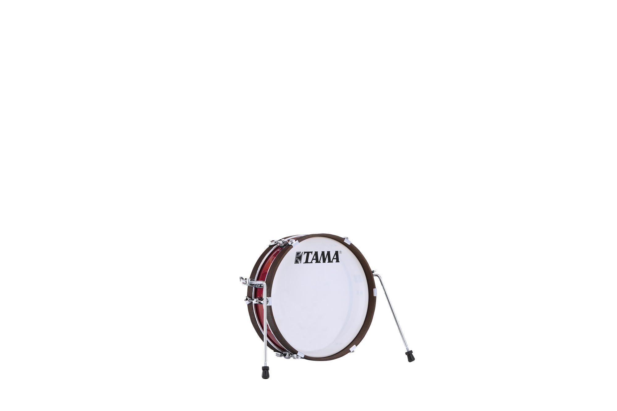 TAMA Club Jam Pancake (LJKB18H3-BRM) - Grancassa, 18 x 4" in rosso bruciato, con hardware cromato