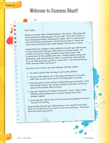 Summer Blast: Getting Ready for Third Grade - Full-Color Workbook for Kids Ages 7-9 - Reading, Writing, Art, and Math Worksheets - Prevent Summer Learning Loss - Parent Tips - Image 3