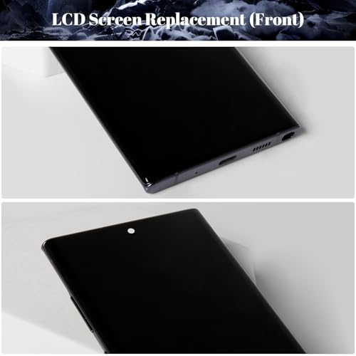 OLED for Samsung Note 10 Plus Screen Replacement for Samsung Galaxy Note 10 Plus 4g/5g LCD Screen for Galaxy SM-N975 SM-N976 LCD Touch Screen Digitizer Assembly Repair Kits with Frame (Black)