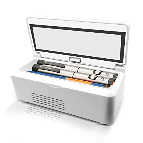 Medizinischer Kühlschrank und Insulinkühler für Auto Insulinbox Home Tragbares Auto Cold Case/kleine Reisebox für Medikamente und Insulinkühler