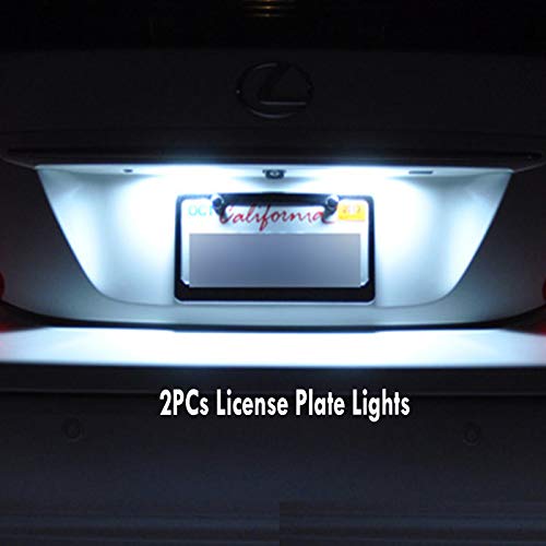 8Pc Super White 6000k Car Interior LED Light Bulb Kit miniatura 7