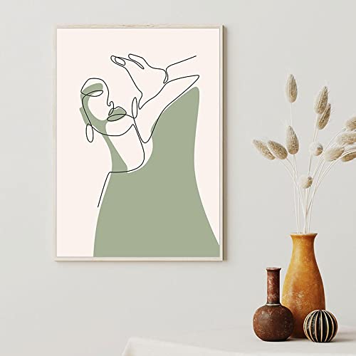 Láminas de plantas abstractas para decoración de pared sencilla en salón y dormitorio moderno
