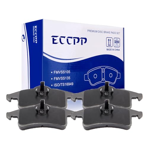 Image of ECCPP D791-7661 4pcs Rear Ceramic Disc Brake Pad Set