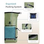 ECOHUB Waterproof Backpack for Women Men, 30L Roll-Top Closure Heavy Duty Dry Bag for Travel with IPX8 Waterproof Phone Case - Image 3