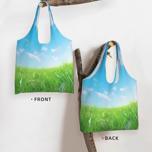 grass flat Shoulder bag - convenient to carry, suitable for shopping, work and study3