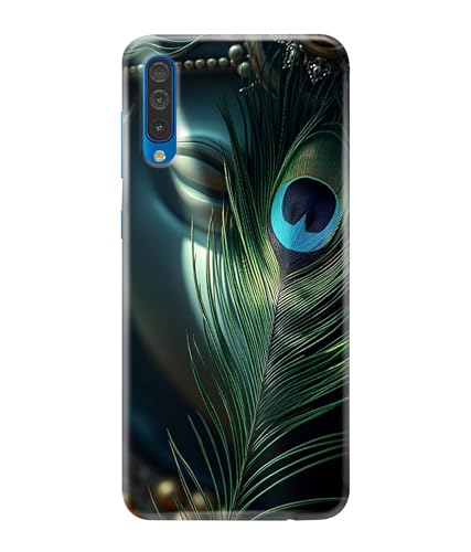 Image of Lord Krishna Mor Pankh Printed Hard Back Case Cover Compatible for Samsung Galaxy A50 / Samsung A50S / Samsung A30S (Multicolor) - D1663