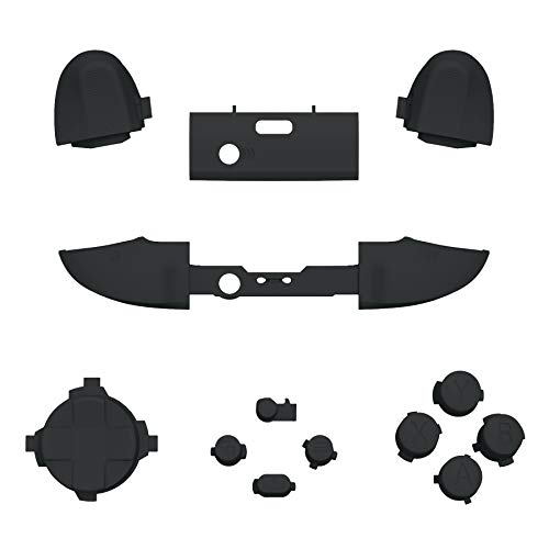Image of eXtremeRate Replacement Buttons for Xbox Series X & S Controller, Black Custom Repair Kit LB RB LT RT Bumpers Trigers Dpad ABXY Start Back Sync Share Keys Parts for Xbox Core Wireless Controller