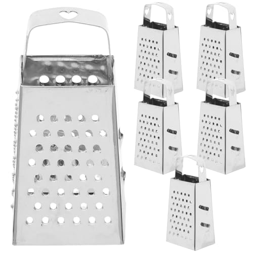 HOLIDYOYO 6stücke Teiliges Mini Käsereibe Vierseitige Reibe Für Gemüse Obst Und Käse Kompakt Scharfe Klingen Für Kleine Küchen Und Unterwegs