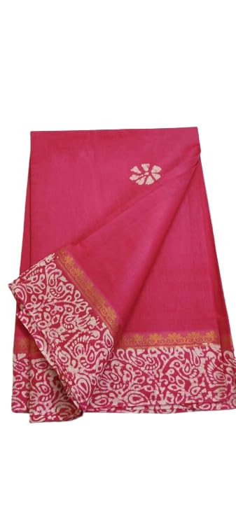 Pink Summer Season Pure Cotton...