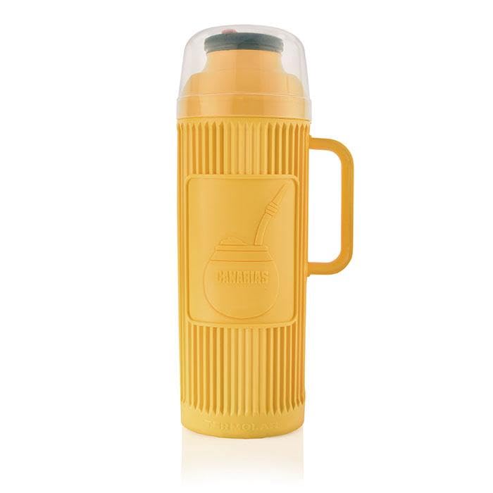 Canarias Yerba Mate Unsmoked Loose Leaf Green Tea | Erva Mate Drink For Energy | Sustained Energy | Antioxidant Rich (1, Official Canarias Thermos)