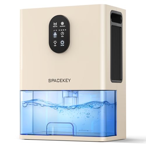 Dehumidifier, 106 OZ Water Tank (1000 sq.ft) Dehumidifiers for Home, Quiet Dehumidifier for Bathroom...