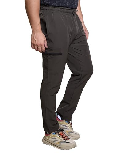 Image of Track Pant for Men - Polycotton Joggers, Gym Pants & Lowers for Men with Adjustable Waist, Moisture-Wicking Fabric & Pockets - Cargo & Ideal Sports Pajamas for Workout & Casual Wear