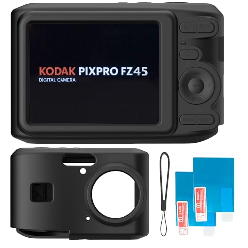 Funda de silicona para cámara Kodak PIXPRO FZ45 negra