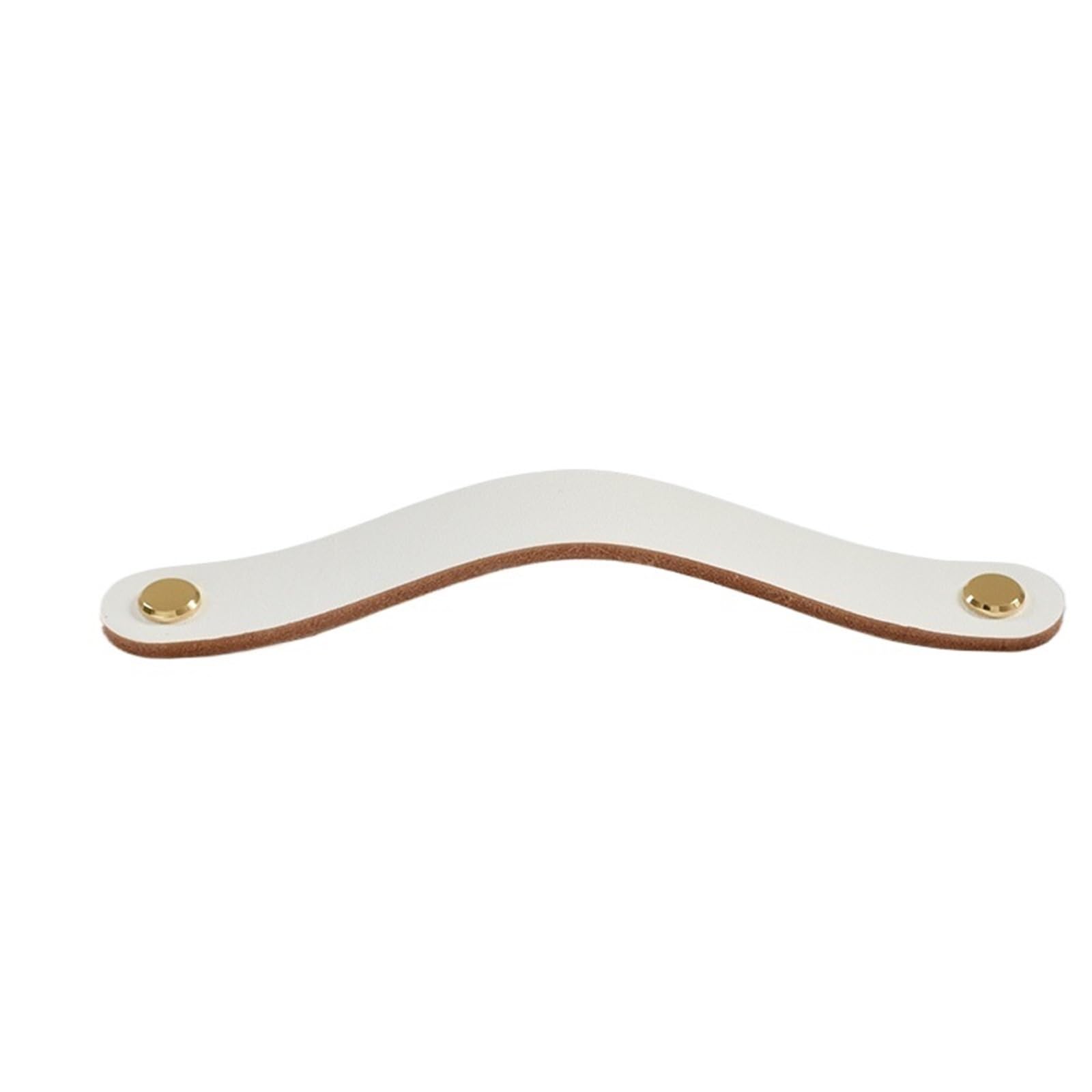 CQAHDSEVF Leather Drawer Pulls, Leather Drawer Cabinet Wardrobe Pulls Multicolor(Golden 160mm)