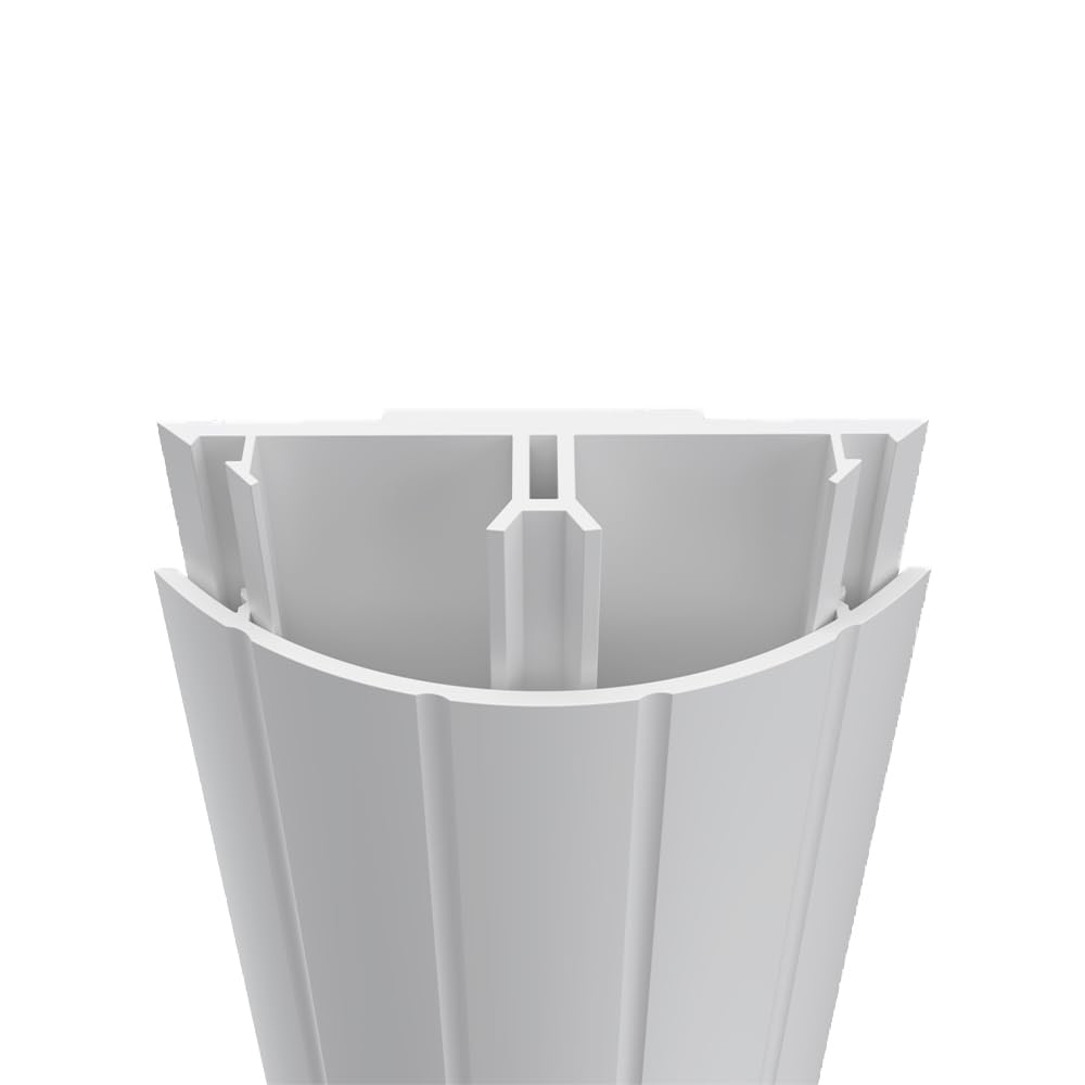 Habengut TV Cable Cover PVC White for Concealing Cables Below Flat Screen 5cm Width 1m Length