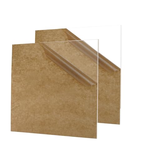8x8 Thick Clear Cast Acrylic Sheets Plexiglass Sheets 1/8 Inch