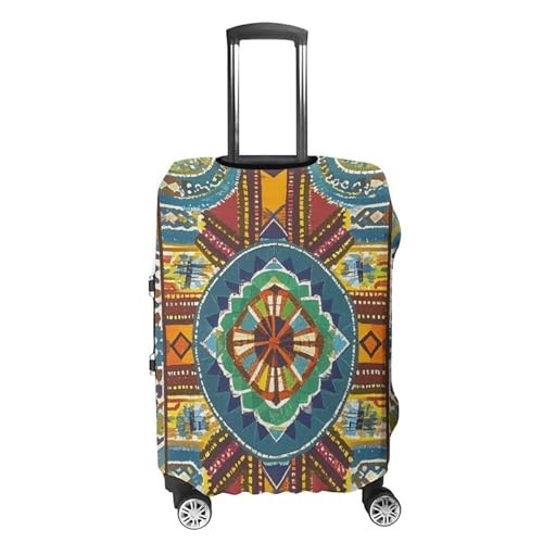 African Style Textile Pattern Printed Luggage Cover Protector, Fits 18-32 Inch Luggage4