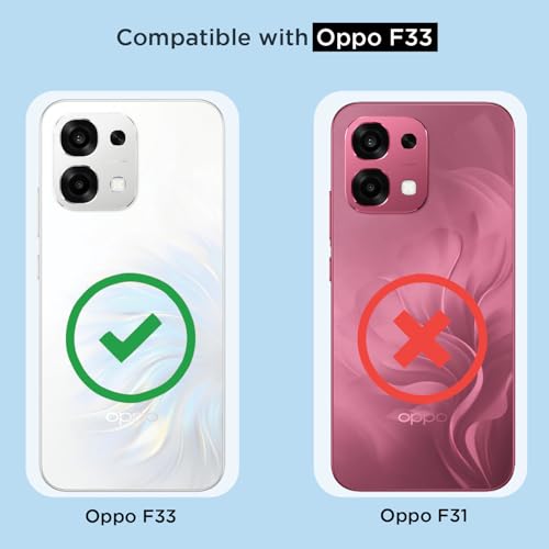 Image of Amazon Basics Back Cover for Oppo F33 5G / Oppo F31 5G Mag-Safe Shockproof PC + TPU Protective Case Magnetic Support Bumper Case (Transparent Mag-Safe)