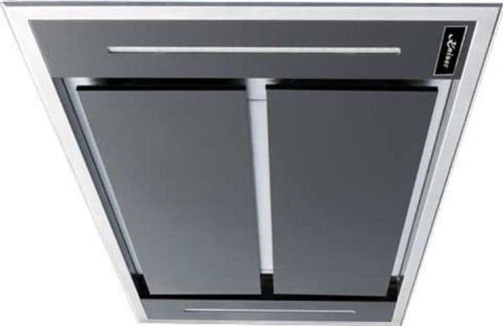 Kaiser - Campana de techo EA 1145 S + Inkl - Kit de circulación de aire, campana de succión (110 cm, acero inoxidable, color marrón negro, 3 velocidades)