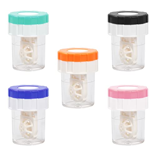 Zsanhua 5 Pieces Contact Lens Barrel Cases