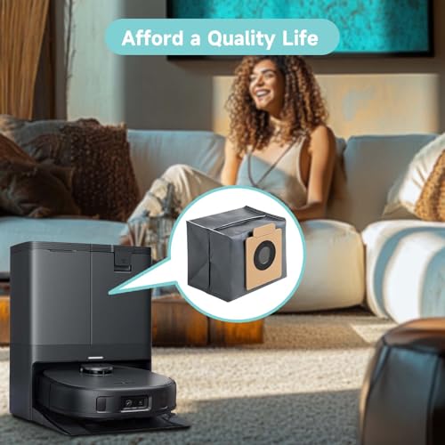 Image of WAIKAS 6 Pack Dust Bags for Eufy X10 Pro Omni, X8 Pro Robot Vacuum Cleaner - Large Capacity Replacement Accessories