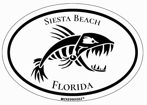 Autocollant de voiture Bonefish Siesta Key pour masquer les rayures