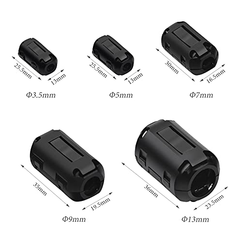 20 Pezzi Nucleo dell'anello di Ferrite Clip RFI