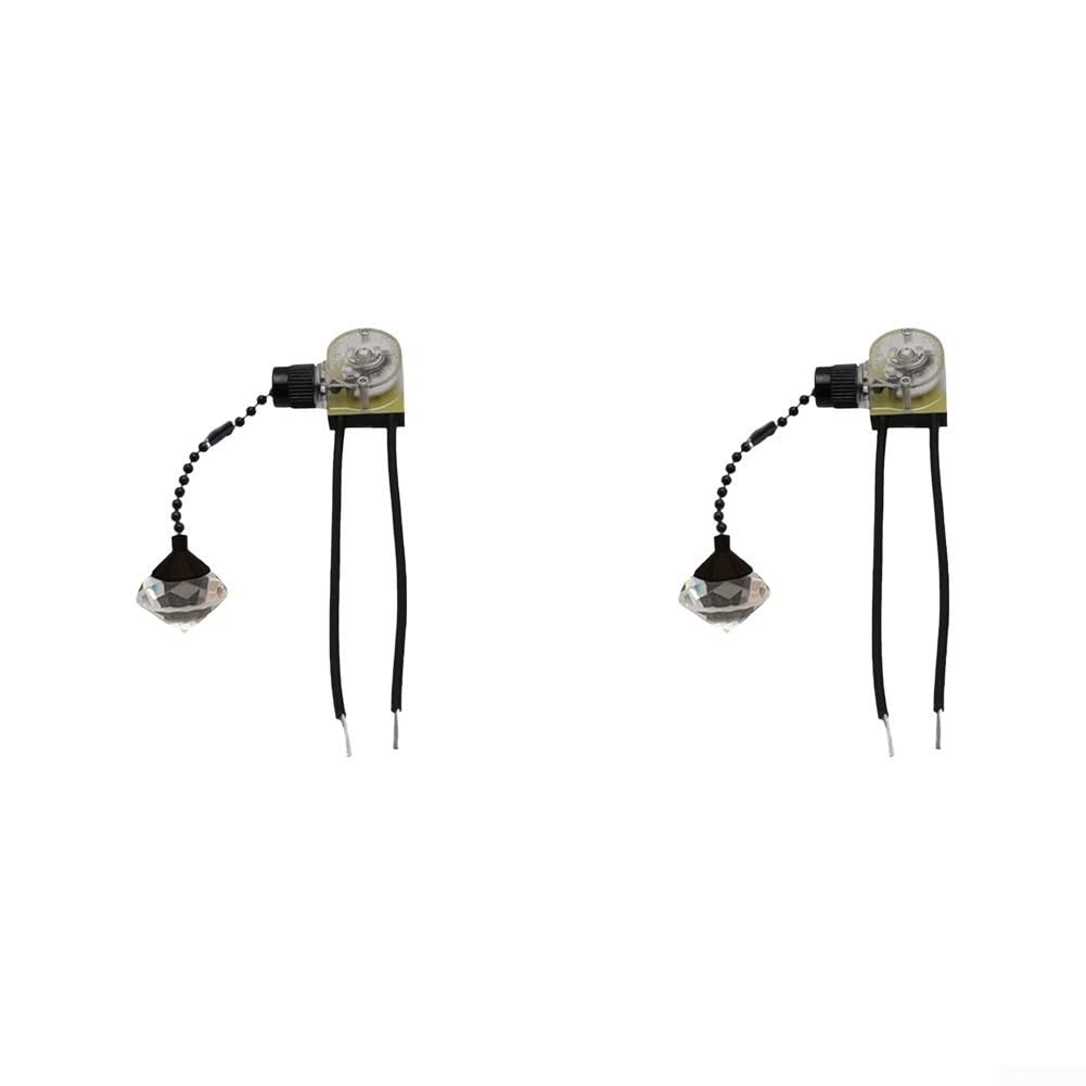 Interruptor de para cadena Vintage 2 para uds para cristal para Lámpara(gold 150cm)