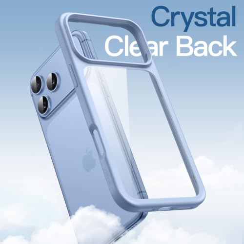 Image of JETech Clear Back Bumper Cover Case for iPhone New Pro, Light Blue