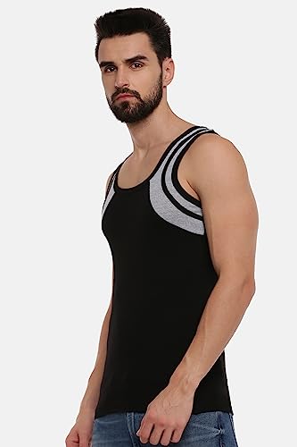 Image of RAMRAJ COTTON Men's Super Combed Cotton Round Neck Vest /Banian | Soft Breathable Sleeveless Undershirt