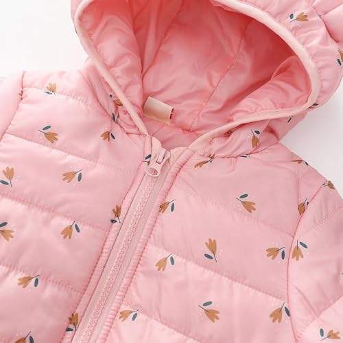 Girls Boys Puffer Padded Coat Winter Warm Padded Jacket Cute Print Hooded Bear Ears Outerwear Down Snow Jackets Clothes4