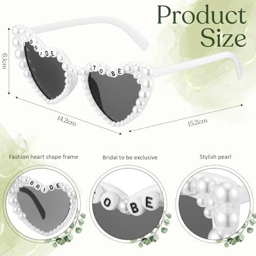 3 Pcs Bride Gifts Set Bride Bag Women Clear Clutch Sunglasses Hair Clip Pearl Letter Stickers for Bachelorette Party4