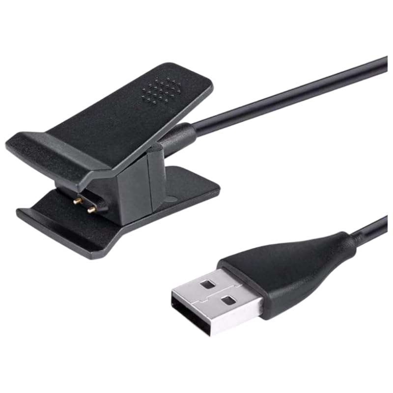 WLSuDHoncc Black Charger Compatible for Fitbit Alta Replacement USB Charging Cable Clip for Fitbit Alta Fitness Tracker 100cm / 3.3ft Arm and Wristband Technology Charging Cables Accessories