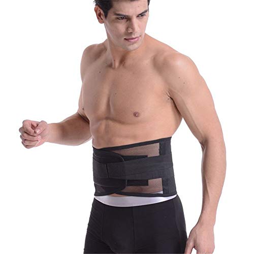 Hhjkl Cinturón Lumbar Unisex Inferior de la Espalda Apoyo de la Ayuda con Doble Correas...