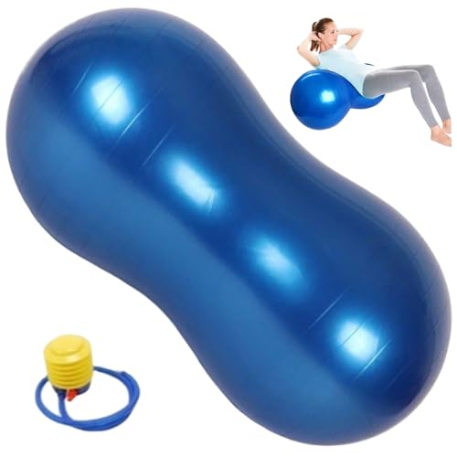 Erdnussball Platzsicherer Dicker Erdnuss-Gymnastikball Aus Pvc 35,4 X 17,7 Zoll Balanceball Mit Luftpumpe Tragbarer Erdnussball Schwangerschaftsball Geburtsball für Kinder Therapie Schwangerschaft Yog Erdnussball Platzsicherer Dicker Erdnuss-Gymnastikball Aus Pvc 35,4 X 17,7 Zoll Balanceball Mit Luftpumpe Tragbarer Erdnussball Schwangerschaftsball Geburtsball für Kinder Therapie Schwangerschaft Yog