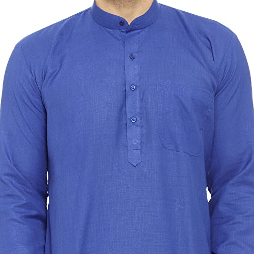 Image of ITOS365 Men Cotton Blend Kurta Pyjama Set Party Fashion Regular Ethinic Wear Indian Dress Gift for Men