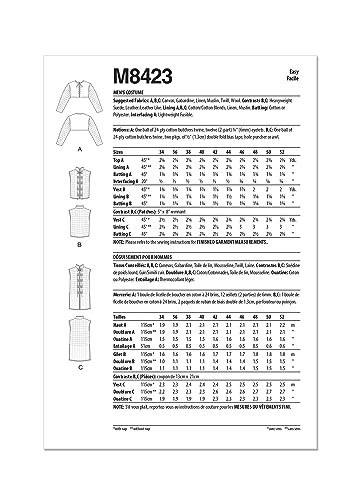 MCCALLS M8423BB Men's Costume BB (44-46-48-50-52), Multicolour - Image 2